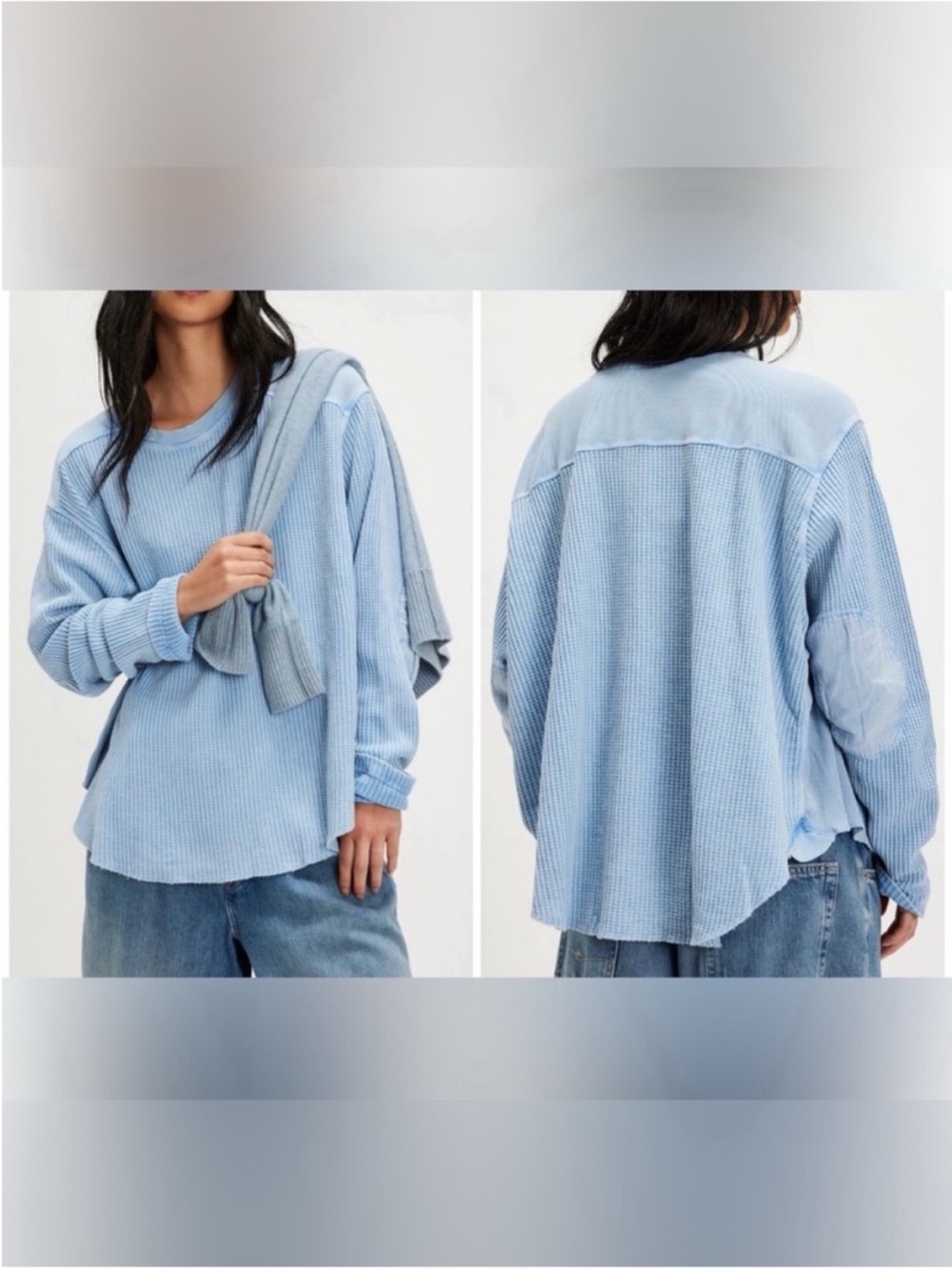 NWT Free People FP One Blake Thermal - cornflower blue - Small